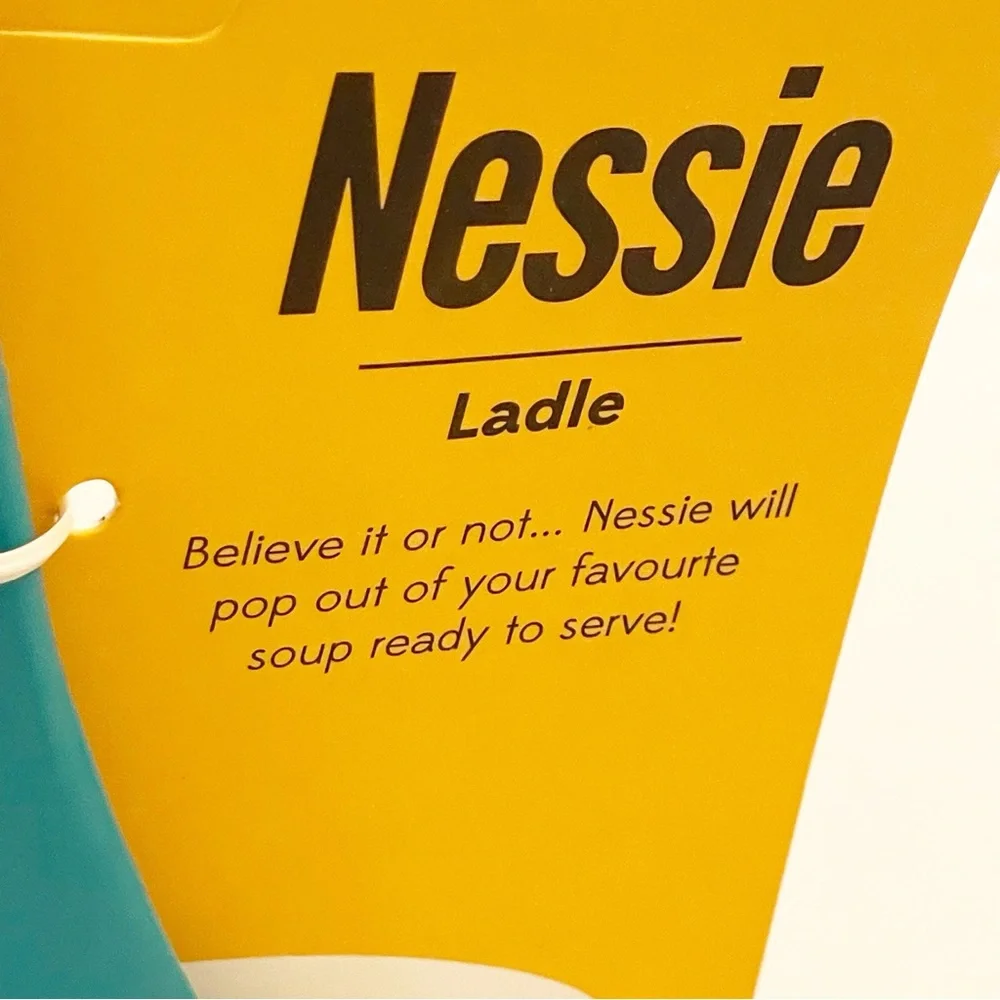 Nessie Ladle Spoon Turquoise Cooking Ladle‎ Cooking Gifts Serving Soup NEW